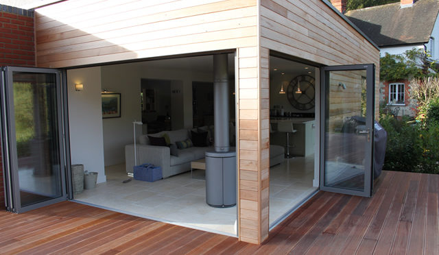 Solarlux SL60e Bi-Folding Doors and Solarlux SL60e Fixed Frames in Liss, Hampshire